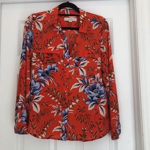 Loft utility blouse in beautiful floral pattern!